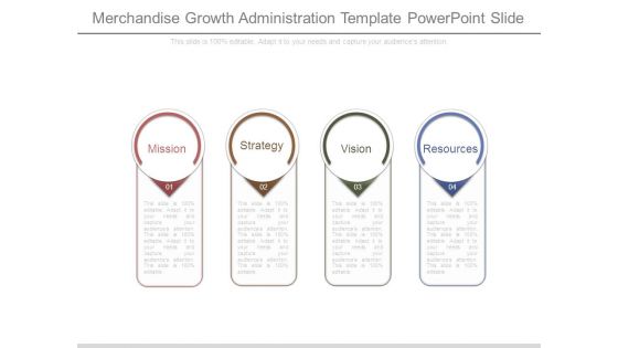 Merchandise Growth Administration Template Powerpoint Slide