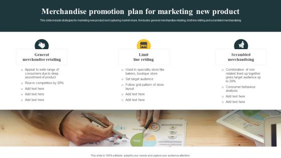 Merchandise Promotion Plan For Marketing New Product Topics PDF