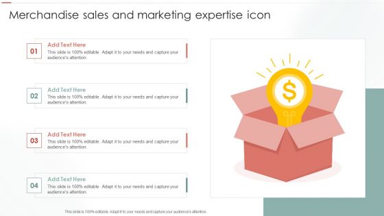 Merchandise Sales And Marketing Expertise Icon Ppt Professional Slide Portrait PDF