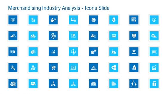 Merchandising Industry Analysis Icons Slide Themes PDF