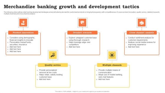 Merchandize Banking Growth And Development Tactics Designs PDF