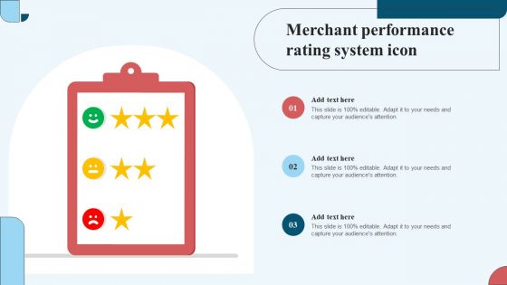 Merchant Performance Evaluation Checklist Icon Professional PDF