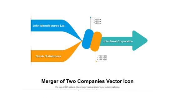 Merger Of Two Companies Vector Icon Ppt PowerPoint Presentation Layouts Layouts PDF