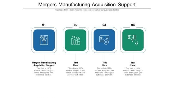 Mergers Manufacturing Acquisition Support Ppt PowerPoint Presentation Outline Deck Cpb Pdf