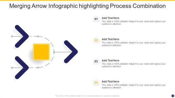 Merging Arrow Infographic Ppt PowerPoint Presentation Complete Deck With Slides