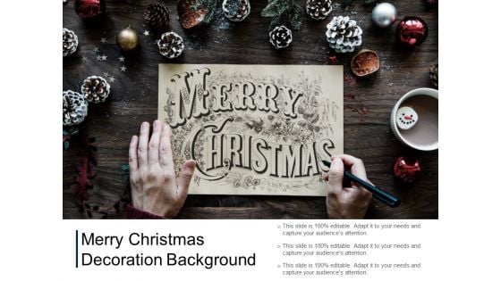 Merry Christmas Decoration Background Ppt PowerPoint Presentation Show Mockup