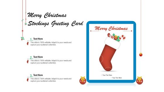 Merry Christmas Stockings Greeting Card Ppt PowerPoint Presentation Show Guidelines PDF