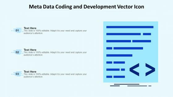 Meta Data Coding And Development Vector Icon Ppt PowerPoint Presentation Gallery Graphics Download PDF
