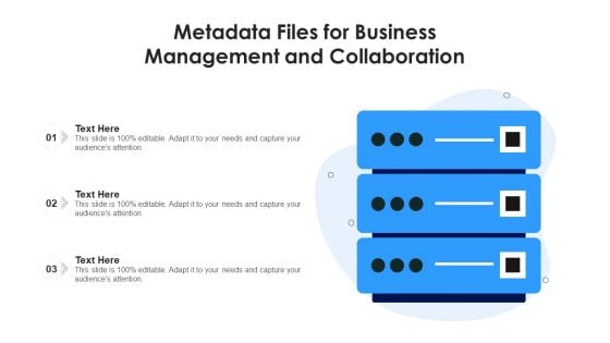 Metadata Files For Business Management And Collaboration Ppt PowerPoint Presentation Gallery Professional PDF