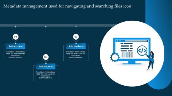 Metadata Management Used For Navigating And Searching Files Icon Rules PDF