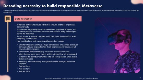 Metaverse Decoded Unleashing The Next Evolution Of Reality Ppt PowerPoint Presentation Complete Deck With Slides Slide76