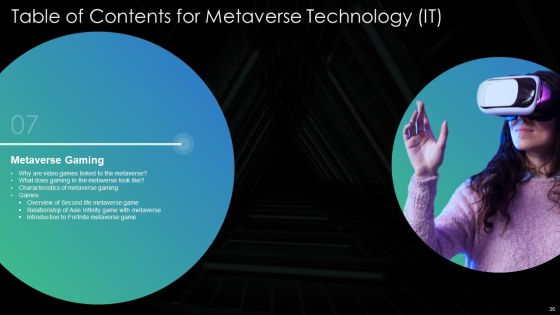 Metaverse Technolgy IT Ppt PowerPoint Presentation Complete Deck With Slides Slide36