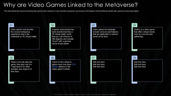 Metaverse Technology IT Why Are Video Games Linked To The Metaverse Ppt Pictures Gridlines PDF Metaverse Technology IT Why Are Video Games Linked To The Metaverse Ppt Pictures Gridlines PDF