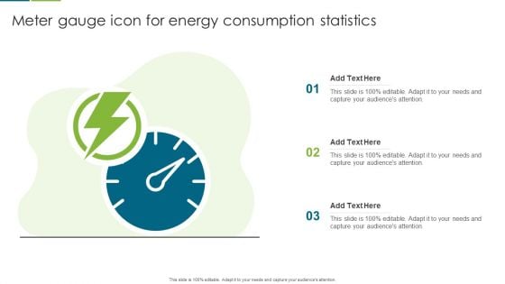 Meter Gauge Icon For Energy Consumption Statistics Diagrams PDF