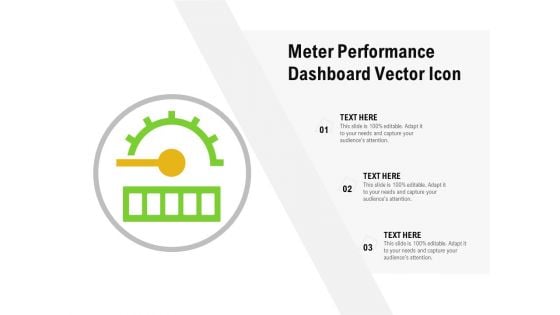 Meter Performance Dashboard Vector Icon Ppt PowerPoint Presentation Gallery Backgrounds PDF