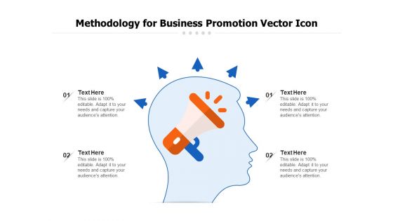 Methodology For Business Promotion Vector Icon Ppt PowerPoint Presentation File Inspiration PDF