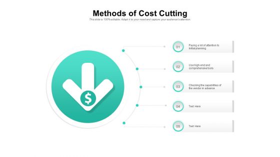 Methods Of Cost Cutting Ppt PowerPoint Presentation Styles Graphics