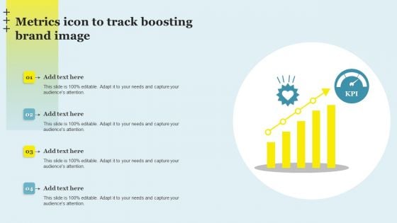 Metrics Icon To Track Boosting Brand Image Summary PDF