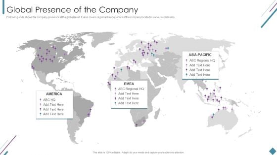 Metrics To Measure Business Performance Global Presence Of The Company Demonstration PDF Metrics To Measure Business Performance Global Presence Of The Company Demonstration PDF