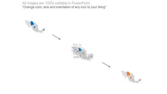 Mexico Map For Travel And Tourism Powerpoint Slides