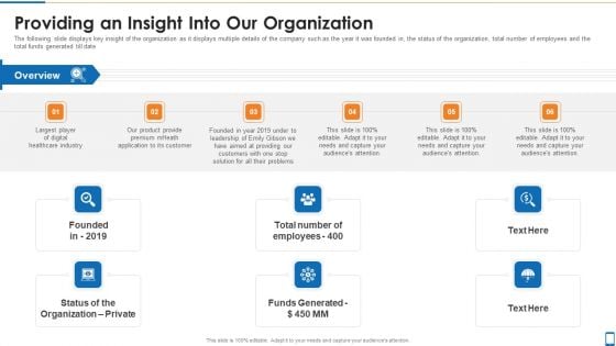 Mhealth Investor Funding Elevator Pitch Deck Providing An Insight Into Our Organization Microsoft PDF Mhealth Investor Funding Elevator Pitch Deck Providing An Insight Into Our Organization Microsoft PDF
