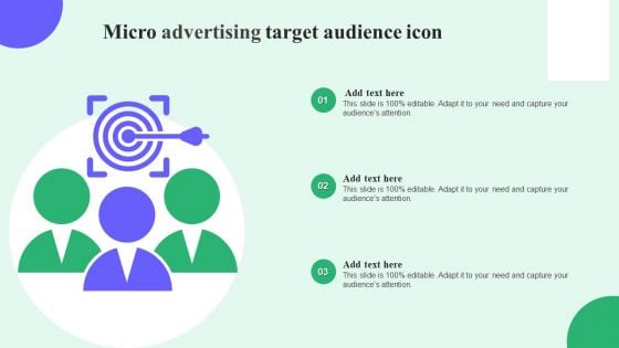 Micro Advertising Target Audience Icon Professional PDF