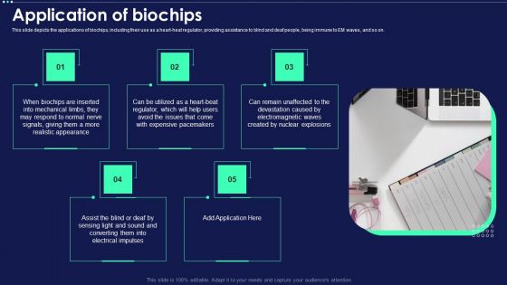 Micro Chip Application Of Biochips Ppt PowerPoint Presentation File Inspiration PDF