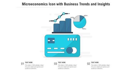 Microeconomics Icon With Business Trends And Insights Ppt PowerPoint Presentation File Graphics Download PDF