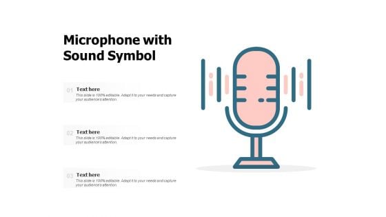 Microphone With Sound Symbol Ppt PowerPoint Presentation Pictures Ideas