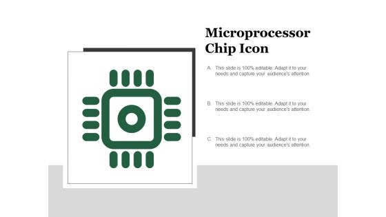 Microprocessor Chip Icon Ppt PowerPoint Presentation Styles Picture