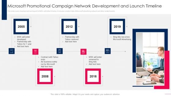Microsoft Promotional Campaign Network Development And Launch Timeline Information PDF Microsoft Promotional Campaign Network Development And Launch Timeline Information PDF