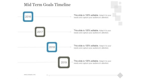 Mid Term Goals Timeline Ppt PowerPoint Presentation Background Image