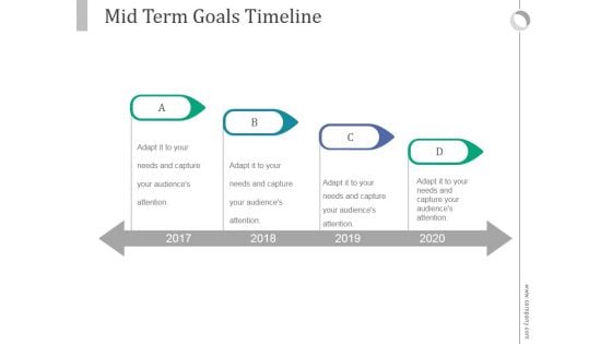 Mid Term Goals Timeline Ppt PowerPoint Presentation Example