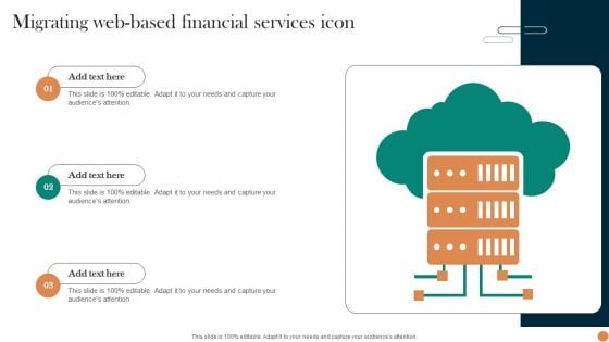 Migrating Web Based Financial Services Icon Template PDF