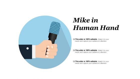 Mike In Human Hand Ppt PowerPoint Presentation Show Skills