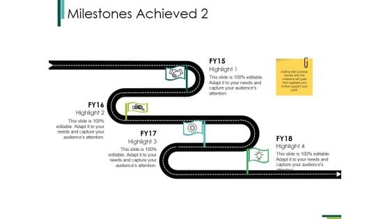 Milestones Achieved 2 Ppt PowerPoint Presentation Model Graphics Download