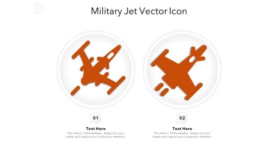 Military Jet Vector Icon Ppt PowerPoint Presentation Gallery Pictures PDF