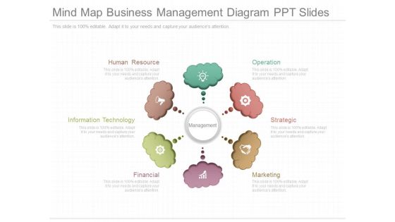 Mind Map Business Management Diagram Ppt Slides