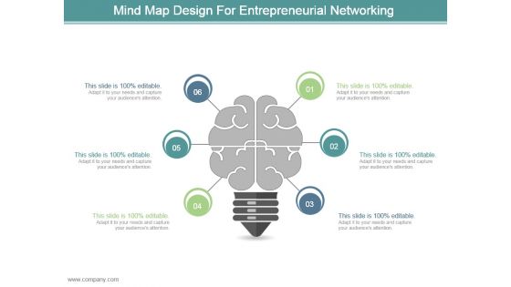 Mind Map Design For Entrepreneurial Networking Ppt Design