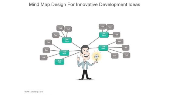 Mind Map Design For Innovative Development Ideas Ppt Slides