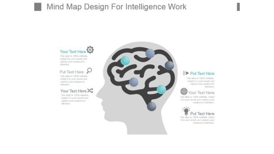 Mind Map Design For Intelligence Work Powerpoint Slide Inspiration