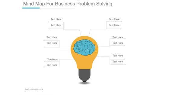 Mind Map For Business Problem Solving Ppt PowerPoint Presentation Themes