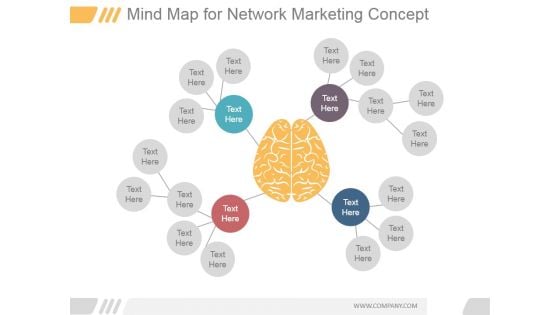 Mind Map For Network Marketing Concept Ppt PowerPoint Presentation Slide Download