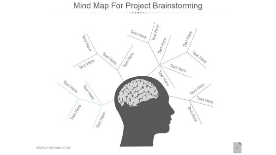 Mind Map For Project Brainstorming Ppt PowerPoint Presentation Images