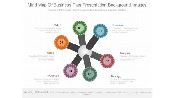 Mind Map Of Business Plan Presentation Background Images