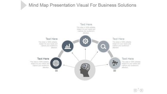 Mind Map Presentation Visual For Business Solutions Ppt PowerPoint Presentation Show