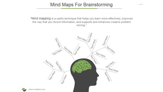 Mind Maps For Brainstorming Ppt PowerPoint Presentation Icon