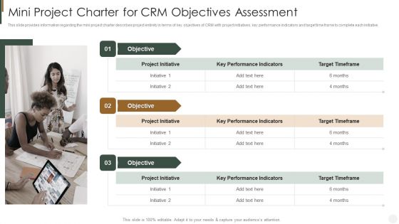 Mini Project Charter For CRM Objectives Assessment Strategies To Improve Customer Rules PDF