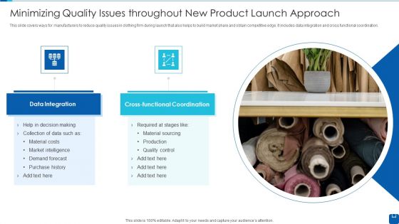 Minimizing Quality Issues Throughout New Product Launch Approach Sample PDF