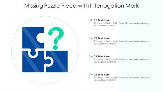 Missing Puzzle Piece With Interrogation Mark Ppt PowerPoint Presentation File Layout PDF